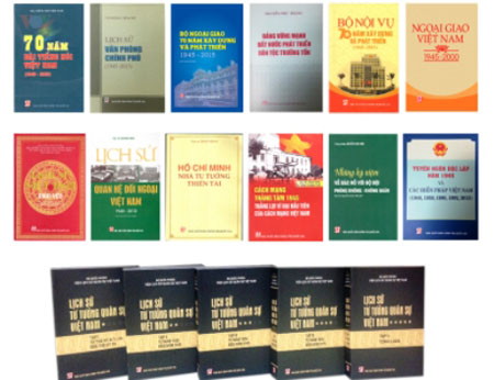 Những cuốn sách Nhà xuất bản Chính trị quốc gia-Sự thật giới thiệu với bạn đọc dịp kỷ niệm 70 năm Cách mạng tháng Tám.